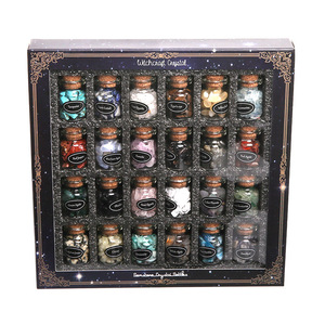 ชุดขวดแก้วใส่น้ำมันหอมระเหยพร้อมคริสตัลธรรมชาติขนาดเล็ก กล่องของขวัญ <span class=keywords><strong>12</strong></span>/24 ขวด ขายส่ง - Product Image 1