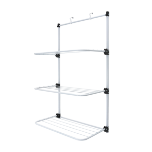 Séchoir à linge pliable à 3 niveaux grande taille à suspendre derrière la porte pour usage intérieur – Meilleure vente - Product Image 1