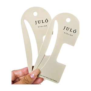 50 pz 7*10 cm Barrettes Forcine Carte da imballaggio Carta di carta Kraft per accessori per capelli Display Card Fermaglio per capelli Imballaggio Cartellini dei prezzi  36