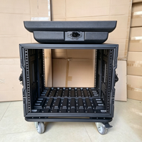 Armoire de rangement pour équipement de scène de 52 cm de profondeur, boîte d'amplificateur 8/12/14/16U, boîte à microphones, chariot à roulettes, étanche et durable