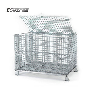 사용자 정의 금속 헤비 듀티 접이식 강철 저장 와이어 메쉬 컨테이너 - Product Image 1