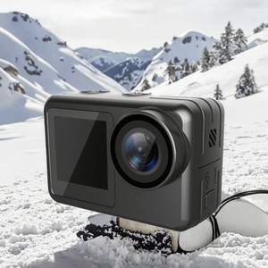 <span class=keywords><strong>HDKing</strong></span> Nouvelle Génération Vidéo 4K Réelle 60fps 20MP 128 Go Étanche 30 Mètres Anti-tremblement 170 Grand Angle Double Écran Sport Action - Product Image 3