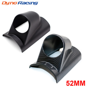 ชุดแผงหน้าปัดรถยนต์คาร์บอนไฟเบอร์สีดำ ขนาด 52 มม. แบบรูเดียวด้านซ้าย พร้อมกรอบและแผงปิดหน้าปัด - Product Image 2