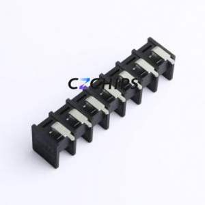 DBT30R-11.0-7P-BK-P Barrier Terminal Block Bent Lead Through Hole,P=11mm Connector Two Sides 11mm 1x7P Right Angle Pin - Product Image 2