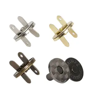 Metal Strong Magnetic Snap Fasteners Clasps Buttons For Handbag Purse Wallet Buckle Bags Diy Accessories 14mm