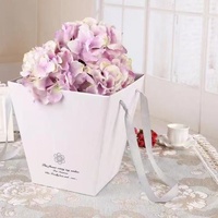 Boîte à fleurs trapézoïdale florale à tenir à la main, boîte d'emballage pour bouquet de fleurs, décoration florale DIY, provenant de Zhejiang Jinhua