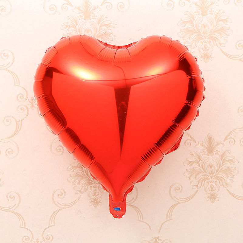Valentine's Day Wedding & Birthday Party Supplies 18inch Red Heart Aluminum Foil Balloons Colorful Love Globos Decorations