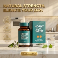 Complément de vitalité masculine : Capsules de Panax Ginseng, Racine de Maca, Herbe cornée de chèvre et Extrait de Poivre noir pour la gestion de l'énergie des hommes adultes