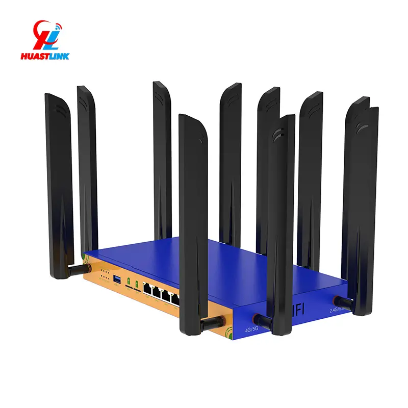 Lấy Mẫu nhanh openwrt wifi6 ax1800 hc952 Dual Sim thẻ Router 5g CPE với ăng-ten Modem Router Sim Thẻ 5g Conector eternet