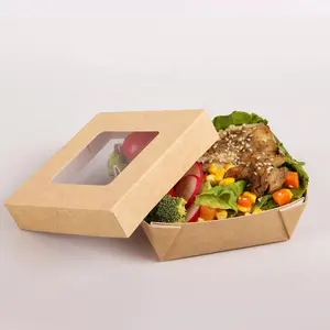 Lunch Box Disposable Disposable To Go Boxes Made From Paper Biodegradable Tableware 2 3 4 Lunch Compartments Food Box