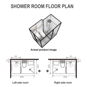 Modulo Bagno Prefabbricato YEETE - Suite Doccia All-in-One con Mobile Lavabo e Riscaldatore 3-in-1 per Hotel e Appartamenti di Lusso - Product Image 3
