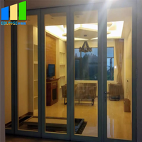 Cloison de bureau modulaire insonorisée et ignifuge avec double vitrage et cadre en aluminium pour salle de sport et école