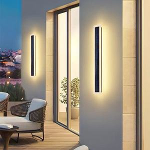 Applique murale solaire LED linéaire extérieure moderne pour jardin, bande lumineuse longue, 3000K 4000K 6000K, aluminium, 220V - Product Image 4