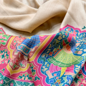 Luxury Digital Print <b>Shawls</b> Soft Fashion <b>Shawl</b> with Vibrant Prints for Casual Events Custom Logo OEM ODM Production - Product Image 3