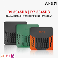 Venta caliente AMD Ry-zen 9 8945HS Gaming Desktop R7 8845HS USB4.0 2,5G LAN 2xPCIe4.0 DDR5 Oculink Gamer Mini PC Win11 NUC WiFi6