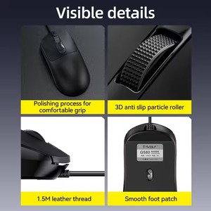 T-WOLF G580 Có Dây USB 4D Im Lặng Chuột Di Động Kinh Doanh Văn Phòng & Chuột Chơi Game Bán Buôn Cho Máy Tính Để Bàn & Máy Tính Xách Tay Máy Tính - Product Image 6