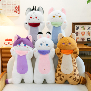 Adorable Doudou Poupée Chat Siamese en Peluche avec Rembourrage en Coton PP et Matière Polyester, Motif Renard, Idéal Cadeau - Product Image 6