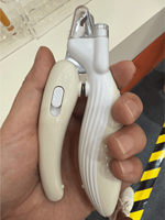 Ciseaux à ongles professionnels lumineux et écologiques OEM/ODM pour animaux de compagnie, en ABS et acier inoxydable, pour le toilettage des chats et des chiens, anti-acariens