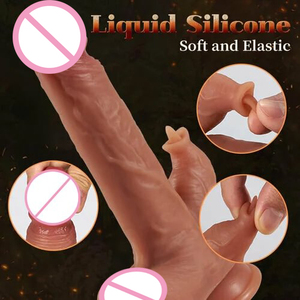 New Arrival 2024 Adiba <strong>Parker</strong> 8.27in Remote Control Silicone Realistic Soft Dildo Licking Tongue for <strong>Women</strong> 9 Vibrating Thrusting - Product Image 2