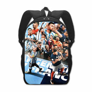 Sac à dos HY Mbappe Football 14 16 17 pouces pour école primaire et maternelle, sac à dos pour garçons avec réduction de la charge sur les épaules - Product Image 1
