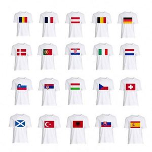 Camisetas de Verano 2026 con la Bandera Nacional de Haití, Transpirables, Unisex, de Manga Corta, Cuello Redondo, Talla Personalizada - Product Image 6