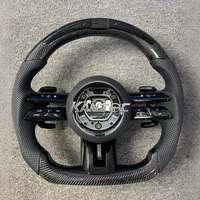 Volant personnalisé en fibre de carbone mate pour Mercedes Benz W205 C63 808 E43 C300 C200 GLC SLK A45 Accessoires de voiture