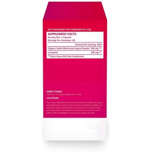 Integratore per la Fertilità a Marchio Privato, Capsule Vegane di Reishi <span class=keywords><strong>e</strong></span> Licopene, Supporto per la Salute della <span class=keywords><strong>Prostata</strong></span> <span class=keywords><strong>e</strong></span> del Cuore - Product Image 3