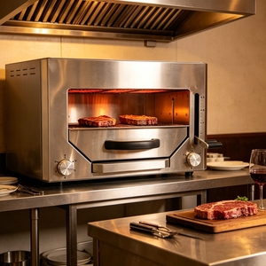 Oferta Especial: Horno Asador de Bistecs Comercial de Alta Temperatura y Gran Capacidad con Aislamiento para Hoteles y Restaurantes GWNP-60E Comme - Product Image 1