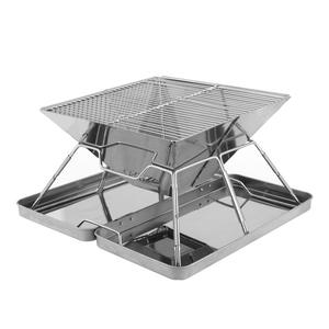 Barbecue pliable en acier inoxydable pour le camping en plein air, 2 à 5 personnes, avec design résistant à la chaleur - Product Image 2