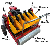Semoir à ail professionnel monté sur tracteur |   Semoir automatique de précision pour céréales avec moteur central pour usage agricole intensif