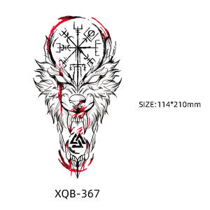 Adesivi per tatuaggio a braccio intero piccoli tatuaggi <span class=keywords><strong>di</strong></span> tigre e leone grandi modelli <span class=keywords><strong>di</strong></span> animali adesivi impermeabili per tatuaggio con braccio floreale - Product Image 2