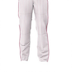 Pantalones de Béisbol Estampados de Primera Calidad para Adultos, Largos, Sin Elástico, Color Azul Marino y Rojo Sólido, Transpirables, para Equipo de Softbol - Product Image 6