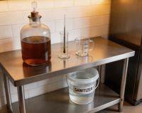 Plan de travail de restauration en acier inoxydable personnalisable avec revêtement autonettoyant, pieds réglables, haute capacité de charge pour cuisine d'hôtel