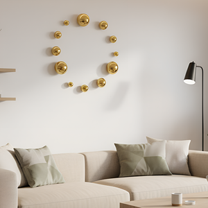 Gold <b>Mirror</b> <b>Ball</b> Wall Decor Metal Wall Sculpture Modern Living Room Hanging Art - Product Image 4