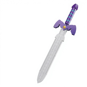 Set de Espadas de Juguete de Plástico de Diseño Propio de la <span class=keywords><strong>Serie</strong></span> Clásica Zelda: Tears of the Kingdom, con Escudo de Halia y Espada Maestra, para Todas las Edades - Product Image 1