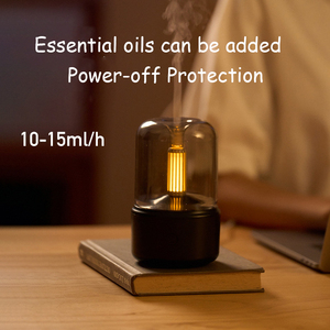 Mum ultrasonik aromaterapi uçucu hava buharlı nemlendirici aromaterapi makinesi ev büyük kapasiteli uçucu yağ difüzör - Product Image 6