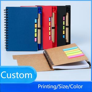 Cuaderno Espiral A6 con Tapa Decorativa, para la Escuela u Oficina, con Bolígrafo, Líneas Adhesivas, Diario, Agenda, Bloc de Notas - Product Image 2