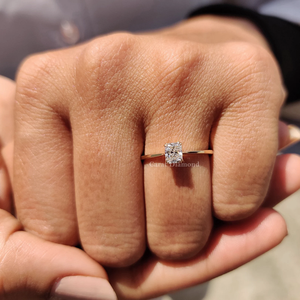 Anillo de Diamante Cultivado en Laboratorio con Estilo Moderno, Perfecto para Bodas, Aniversarios o Uso Diario, Joyería Fina - Product Image 2