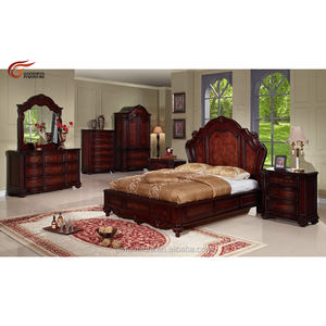 Best Selling Classic Amerika Stijl Slaapkamer Decor Bed Room Furniture Slaapkamer Chinese Meubelen WA137