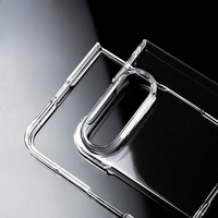 Étui de protection pour téléphone en PC transparent brillant pour iPhone Duo, coque de téléphone mobile transparente antichoc pour iPhone 18 Fold