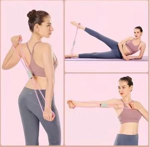 Resistance Bands with Foam Sport at Home Yoga Fitness Accessories Rubber Pull <b>Rope</b> Training and <b>Exercise</b> Gym Equipment for Women - Product Image 6