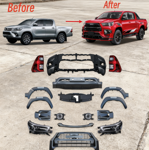 Xe nâng cấp Facelift BodyKit fortoyota Hilux 2016 2020 Facelift để 2021 Rocco gr phong cách với taillamp Đèn pha nướng bumpers - Product Image 1