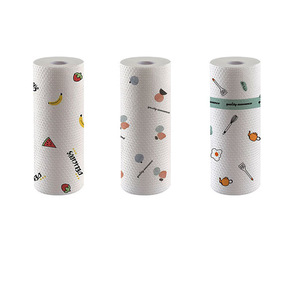 Chiffon de nettoyage jetable en tissu non tissé, blanc imprimé, résistant à l'huile, pour la vaisselle - Product Image 2