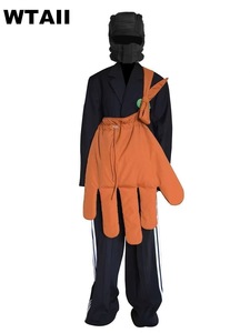 Extra-large canvas <b>gloves</b> - Small-batch designed - Large-capacity - Ugly but cute - Funny - Single-shoulder crossbody bag - Fing - Product Image 6