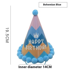 Set di cappelli per feste Festive-cappelli e decorazioni di compleanno colorati - Product Image 6