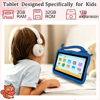 YPORANGE Nouvelle tablette pour enfants personnalisée et tendance de 7 pouces pour l'école, MTK Wi-Fi IPS 1024*600 Quad Core 3G+32GB de stockage Android 16