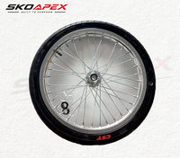 Kit de roues Supermoto en aluminium CNC argenté Sur Ron Light Bee X LBX 17 pouces 70/90-17 90/80-17 E, pièces de mise à niveau pour moto tout-terrain