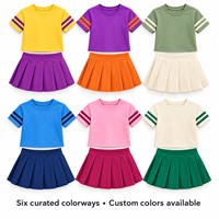 Nouvelle Collection : Ensemble Sportif Fille Personnalisé avec Logo – T-shirt et Jupe Extensibles 4 Directions, Robe de Fitness au Design Unique, Tenue Active