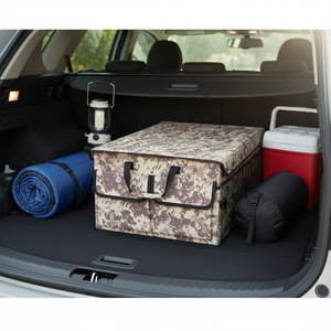 Organisateur de voiture pliable en Oxford et PU pour dossier de siège et <span class=keywords><strong>coffre</strong></span>, avec <span class=keywords><strong>poubelle</strong></span> intégrée, pour rangement d'accessoires de siège auto - Product Image 6