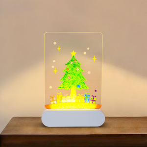 3D Led camera dei bambini comodino <span class=keywords><strong>trasparente</strong></span> riutilizzabile acrilico Writing Board con lampada a Led per i bambini con <span class=keywords><strong>il</strong></span> <span class=keywords><strong>colore</strong></span> magico - Product Image 2